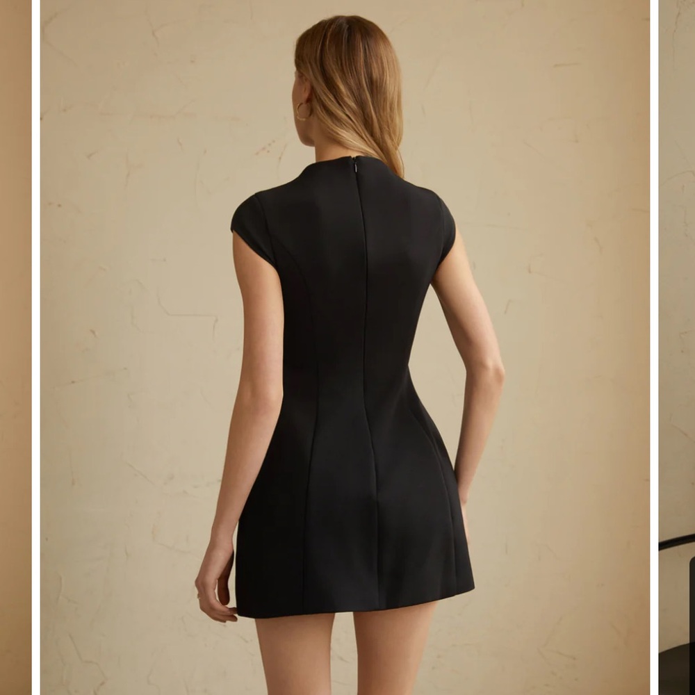 Commense Elegant A Line Mini Dress in WHITE - Picture 3 of 3